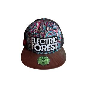 Electric Forest Grassroots California 2016 Festival Strapback Hat Geometric Cap
